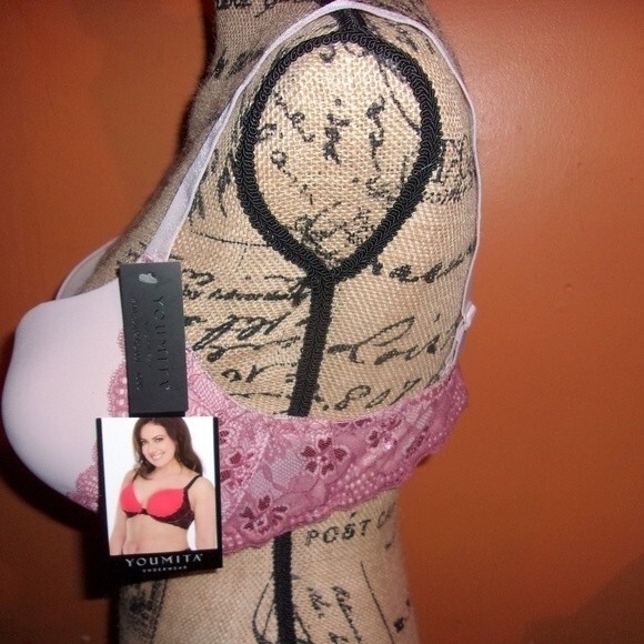 Youmita 42DD Pixie Dust Floral Overlay Lace Bra NWT - Picture 7 of 7